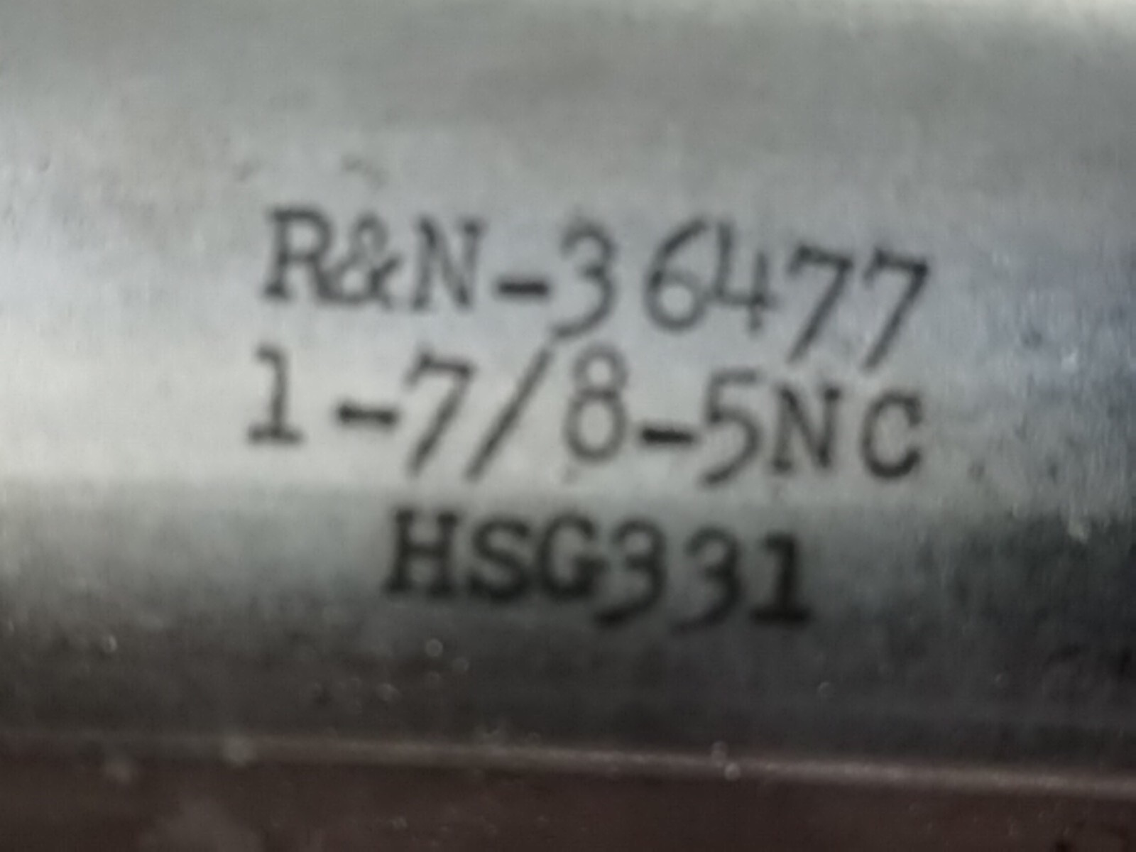 R&N- 36477 , NOS 1-7/8″ 5 Tpi NC, Right Handed Tap , Taper , HSG331, 7.5″ Long