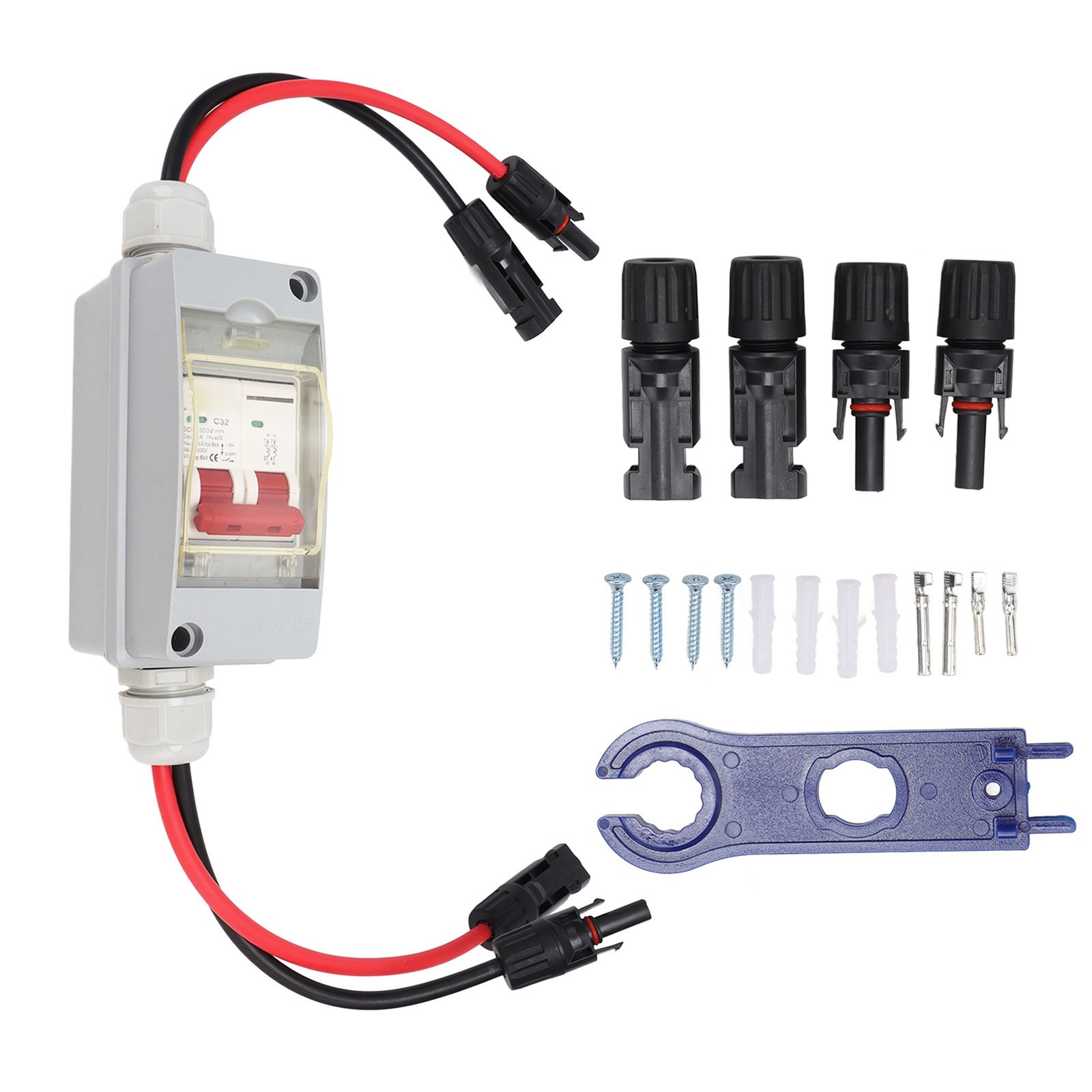 (with Cable And PV Connector)Solar Panel Disconnect Switch 500V 32A MCB DC
