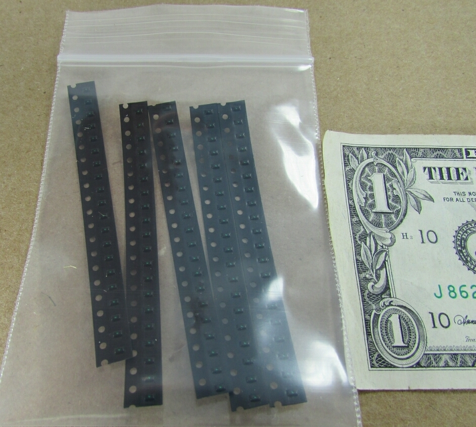 100 Seiwa Surface Mount Green Chip LEDs SDDG16000A1 218mcd @10mA, nm 520-540