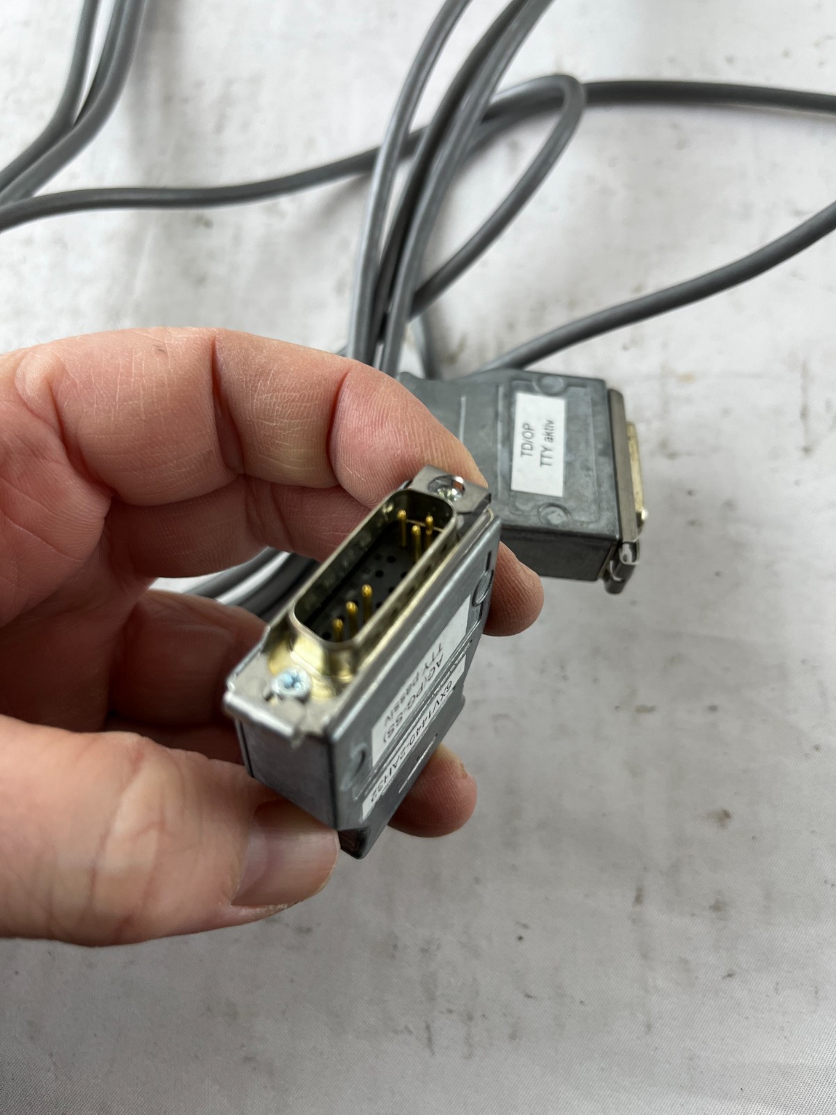 Siemens TTY Cable TDI OP TTY aktiv INC 1/02 PLC HMI Interface Cable Used Spare