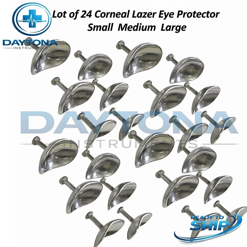 24 Corneal Laser Eye Shield Protector Ocular Ophthalmic Eye Protector S,M ,L