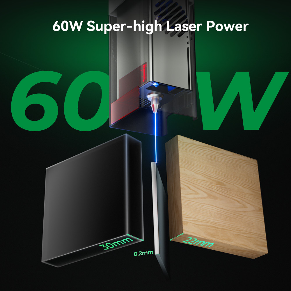 【Refurbished】Creality Falcon2 Pro 60W Laser Engraver Camera for Auto-positioning