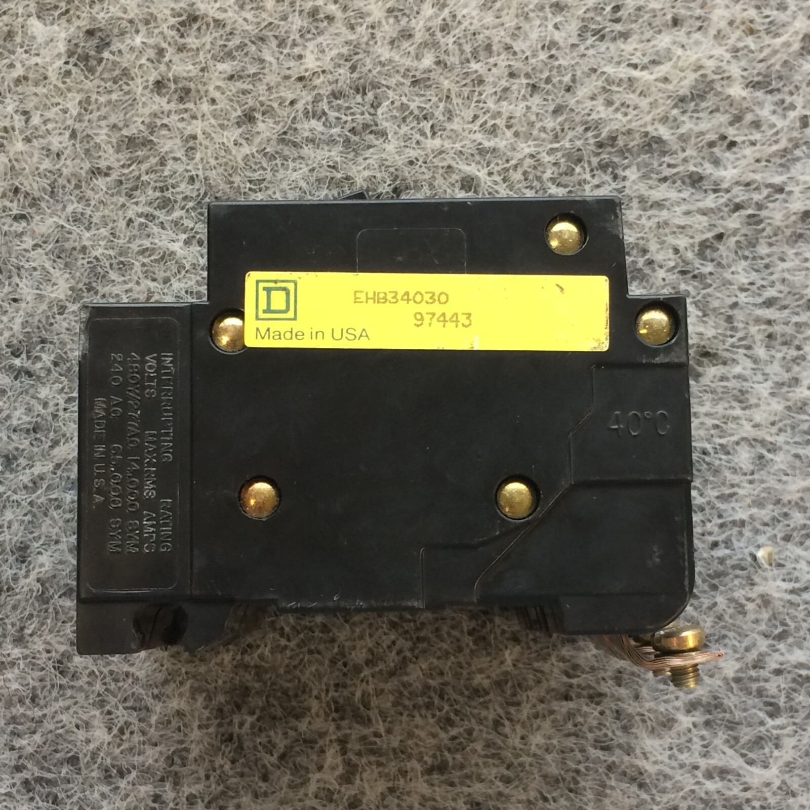 NOS Square D EHB34030 3 Pole Circuit Breaker 30 Amp – Ships Same Day –