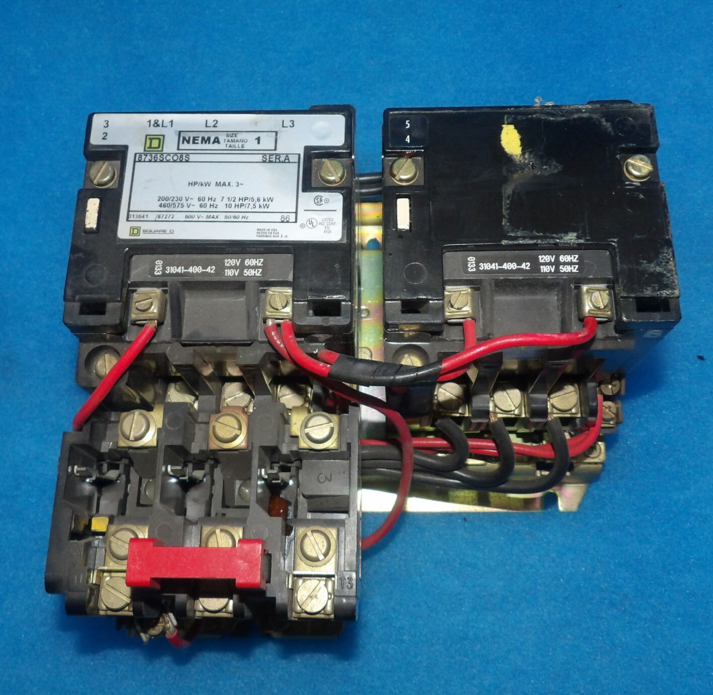 Square D 8736SCO8S Series A NEMA 1 3HP Motor Starter + 1 Year Warranty