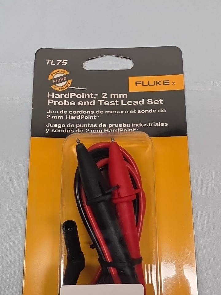 🇺🇸Genuine Fluke TL75 Hard Point 2mm Probe & Test Lead Set 🇺🇸 FREE SHIP