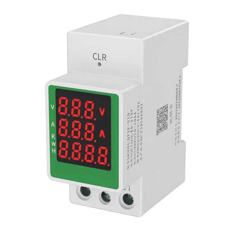 Monitor Watt Power KWH Din Rail AC 110V 220V 100A Voltmeter Electric Power Meter