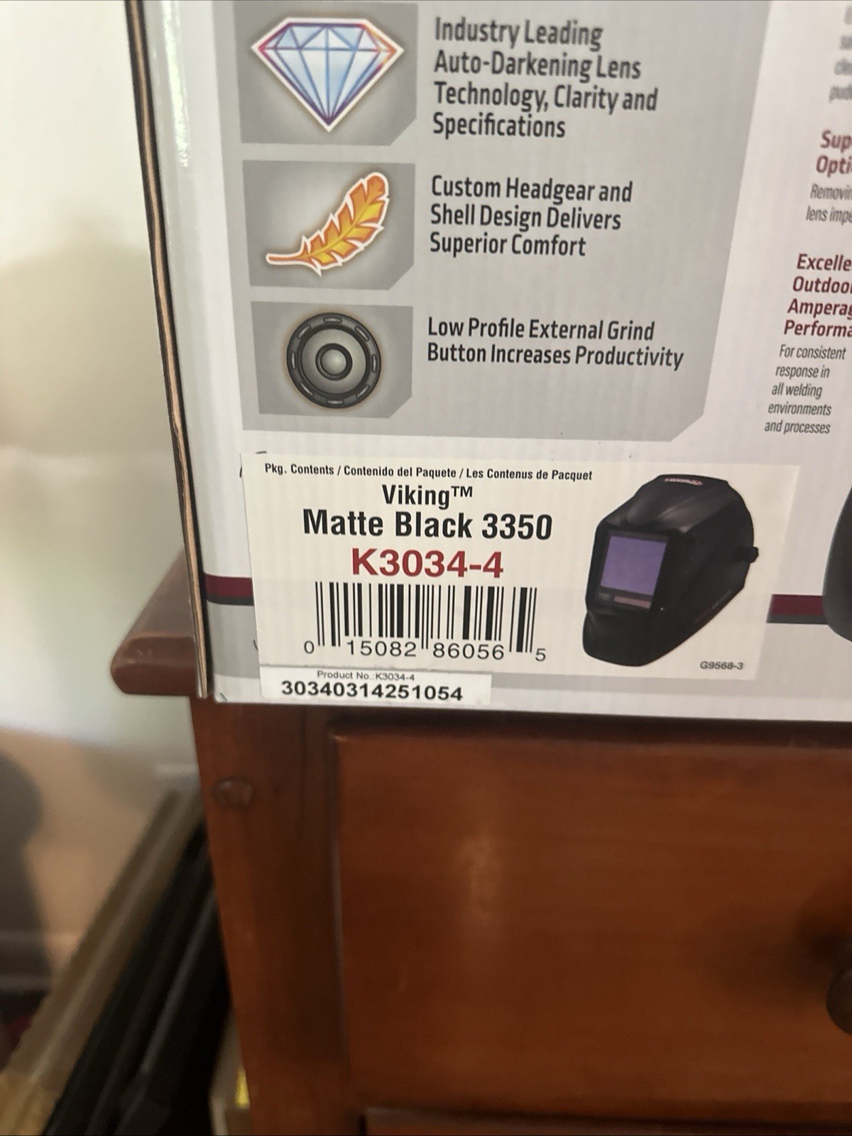 Lincoln Electric K3034-4 Viking Welding Helmet – Black