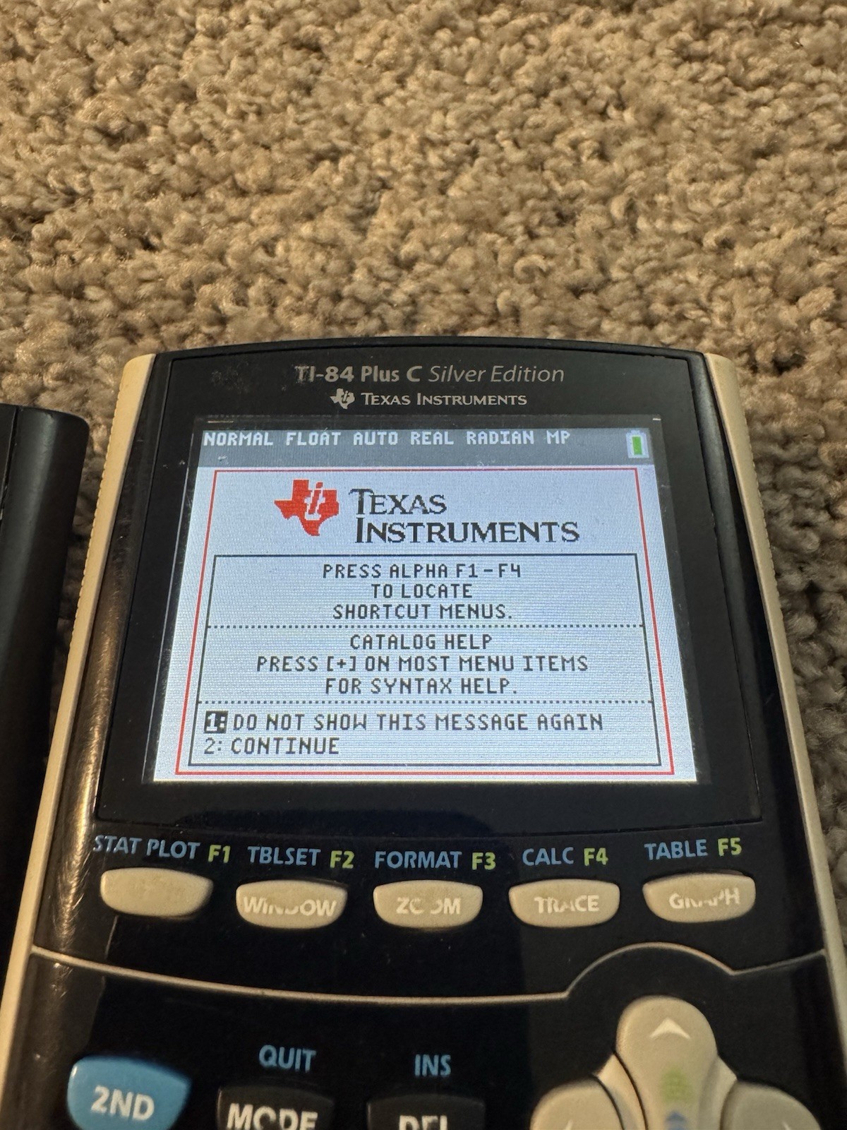 Texas Instruments TI-84 Plus C Silver Edition Graphing Calculator – Tested Works