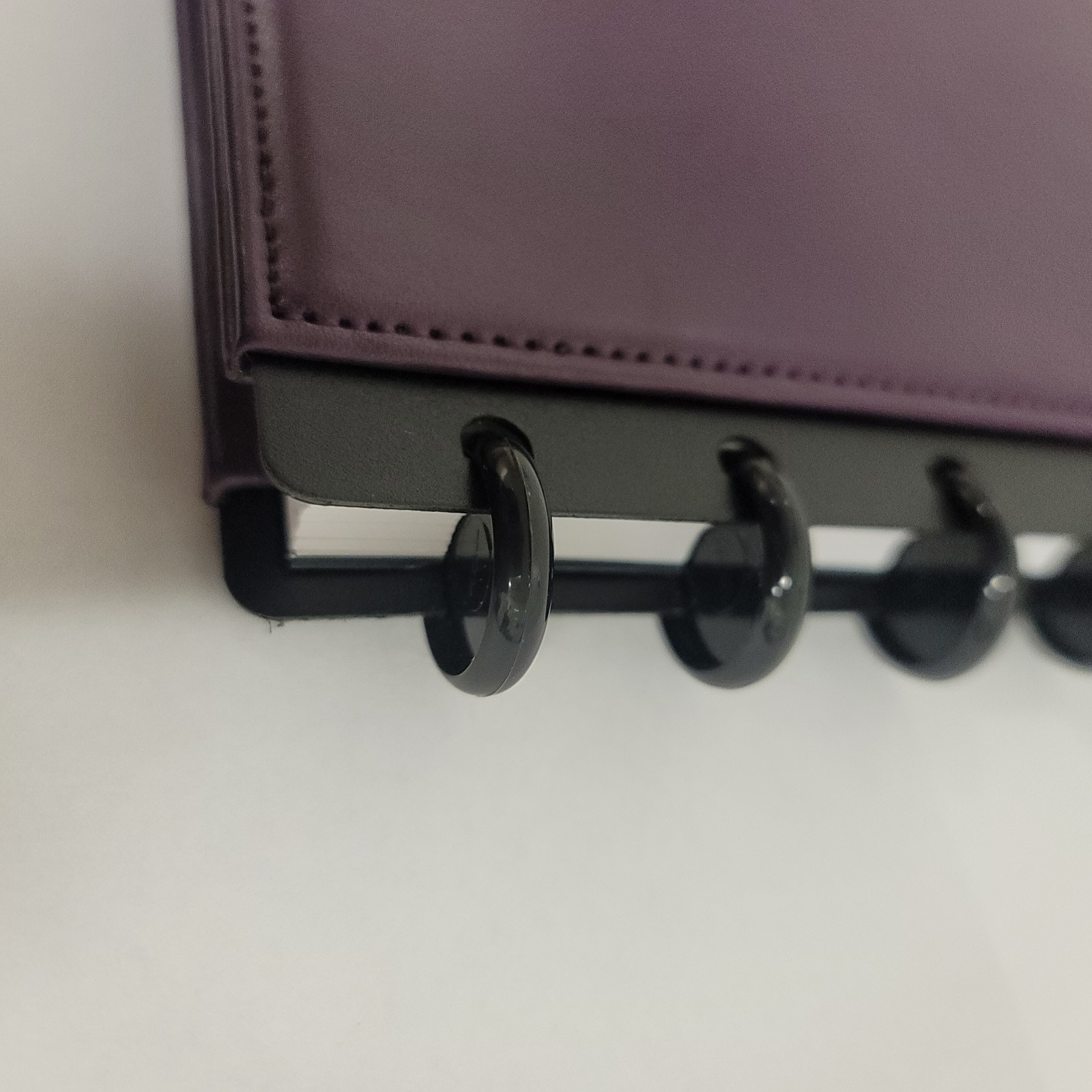TUL Custom Note-Taking System Discbound Leather Notebook, Letter Size, Purple