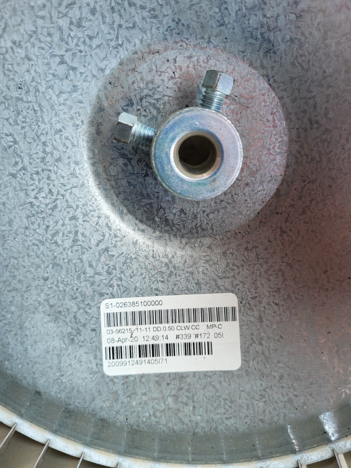 USEE Blower Wheel S1-026385100000 FREE SHIPPING