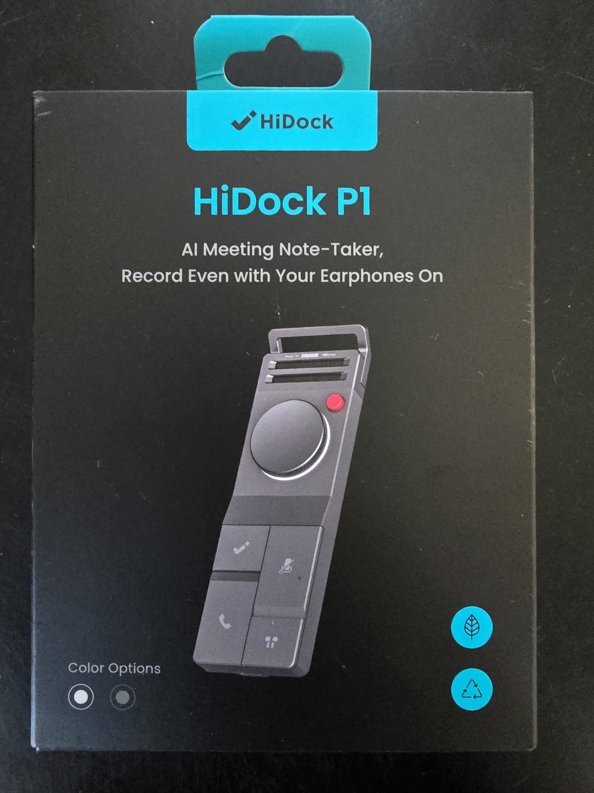 HiDock P1 AI Meeting Note-Taker Voice Recorder, Bluetooth, Flash Memory