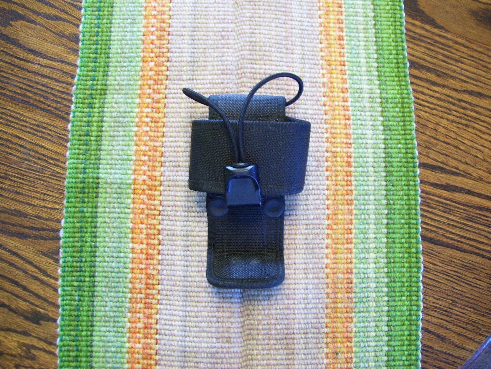 Bianchi AccuMold Black Ballistic Nylon Universal Handheld Radio Holder Holster