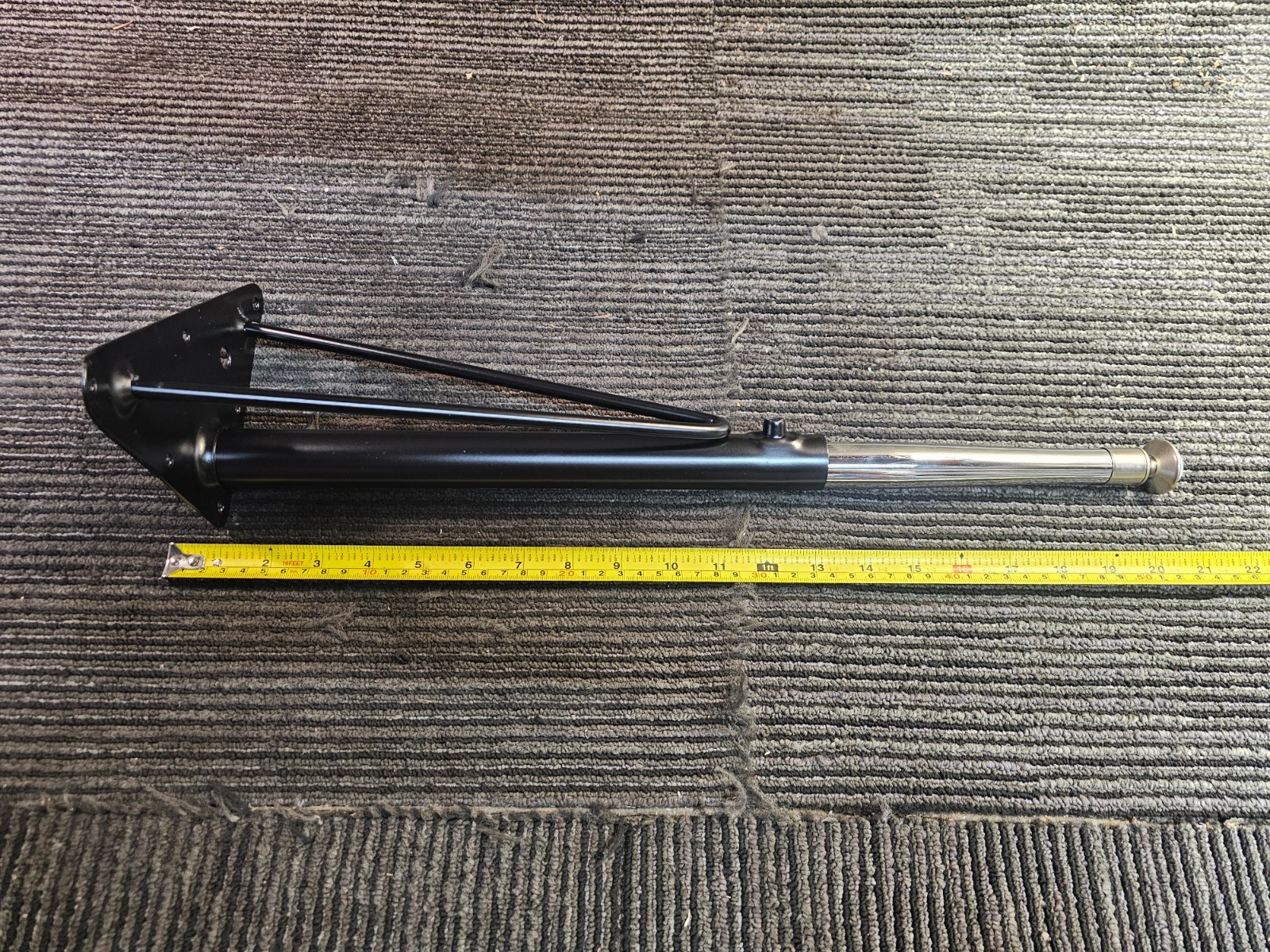(QTY 4) Tapered Metal Table Leg 20″ 847 254 016 711 Black / Chrome Adjustable