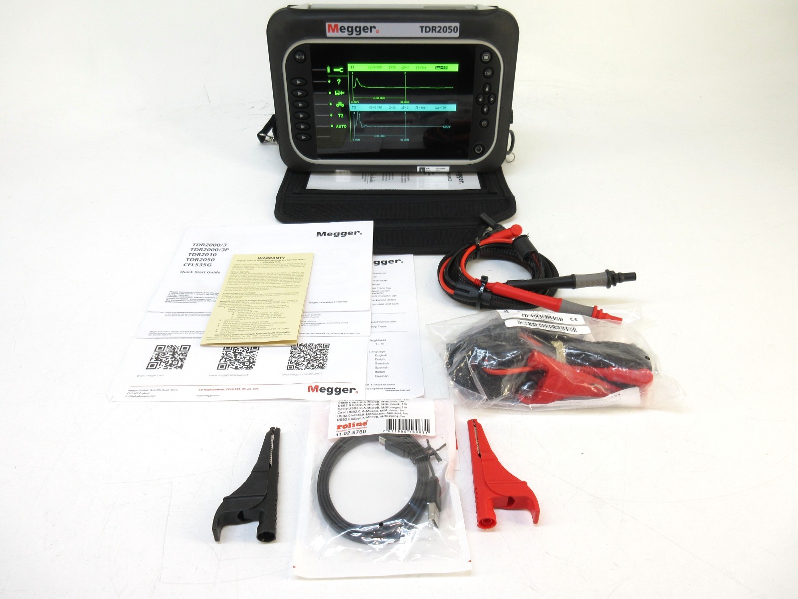 Megger TDR2050 Advanced Dual Channel Time Domain Reflectometer CAT IV 600V