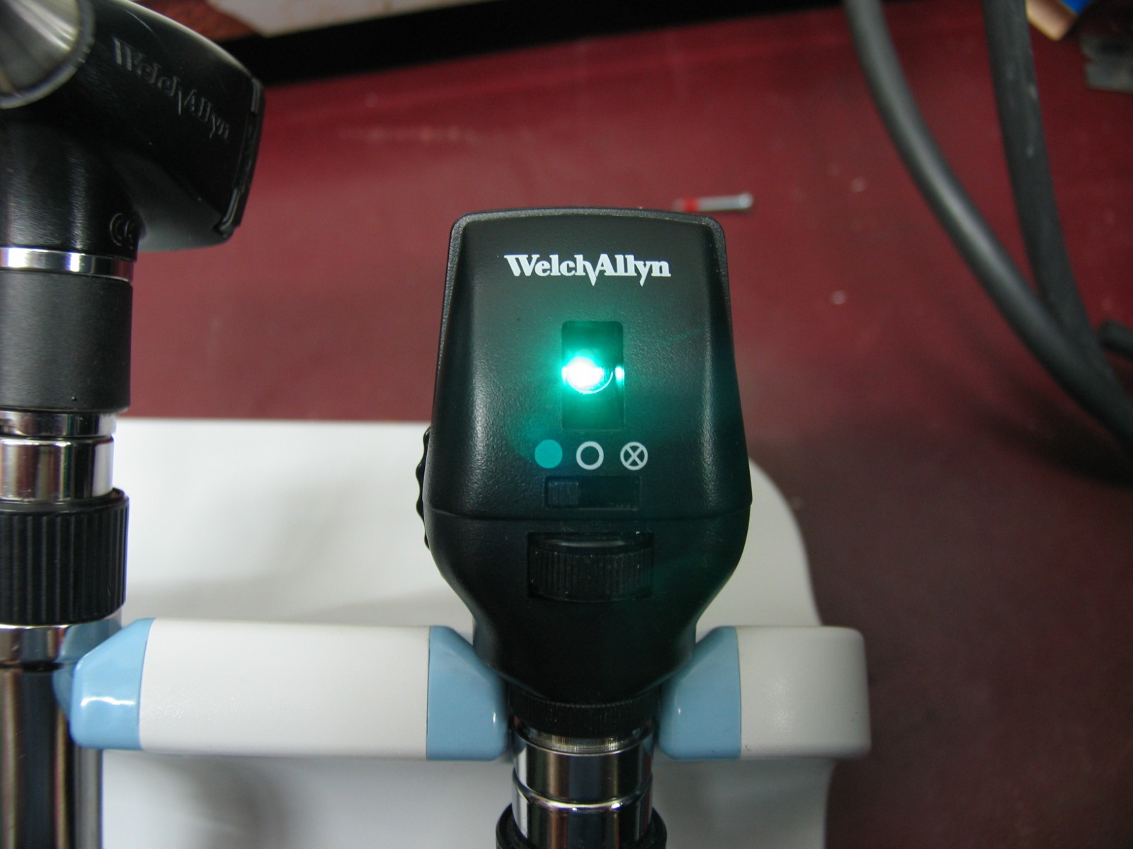 WELCH ALLYN GS 777 WALL TRANSFORMER WITH OTOSCOPE OPTHMALMOSCOPE & POWER SUPPLY