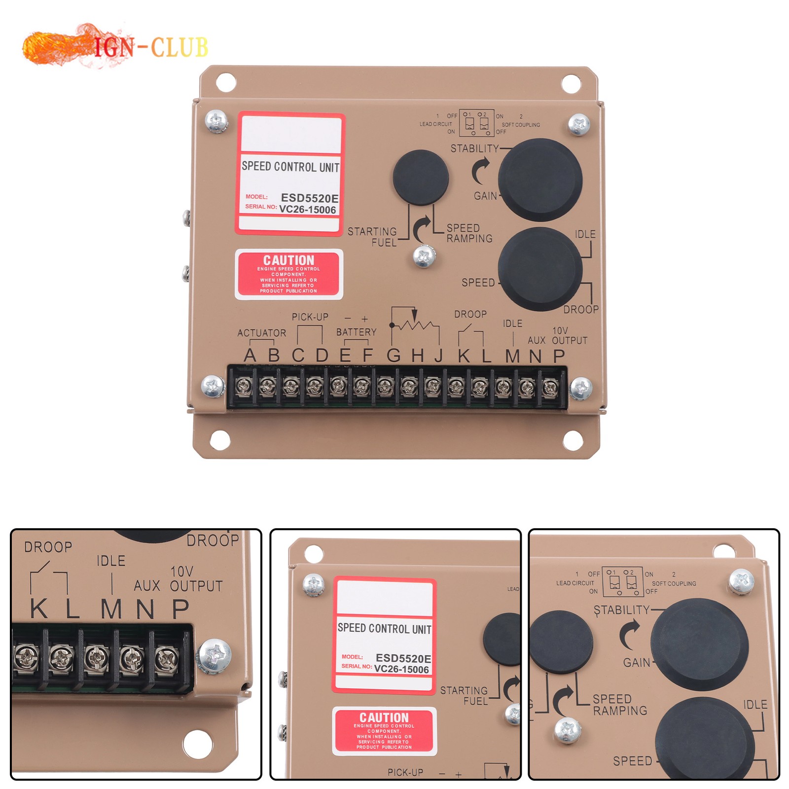 ESD5520E Electronic Governor Speed Controller for Generator System