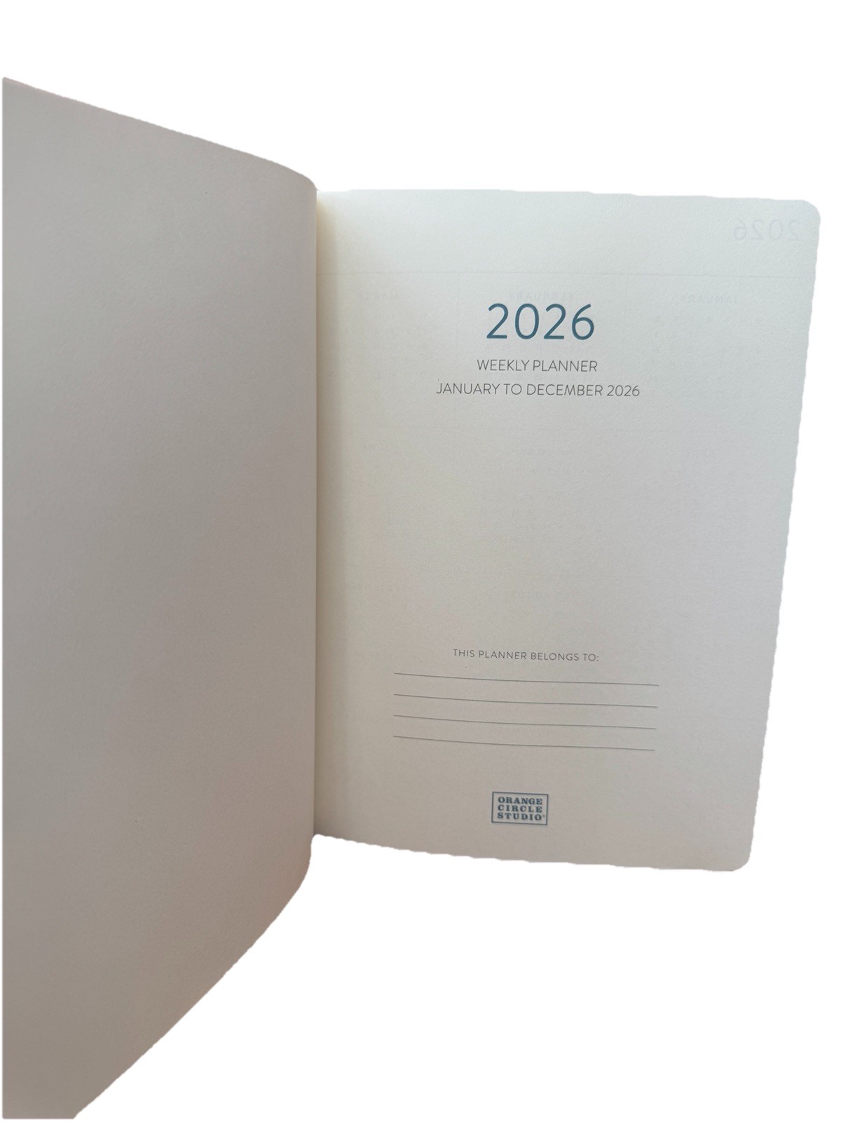 2026 Planner Orange Circle Studio Planner 12 Months Planner Jan-Dec 2026 10×8”
