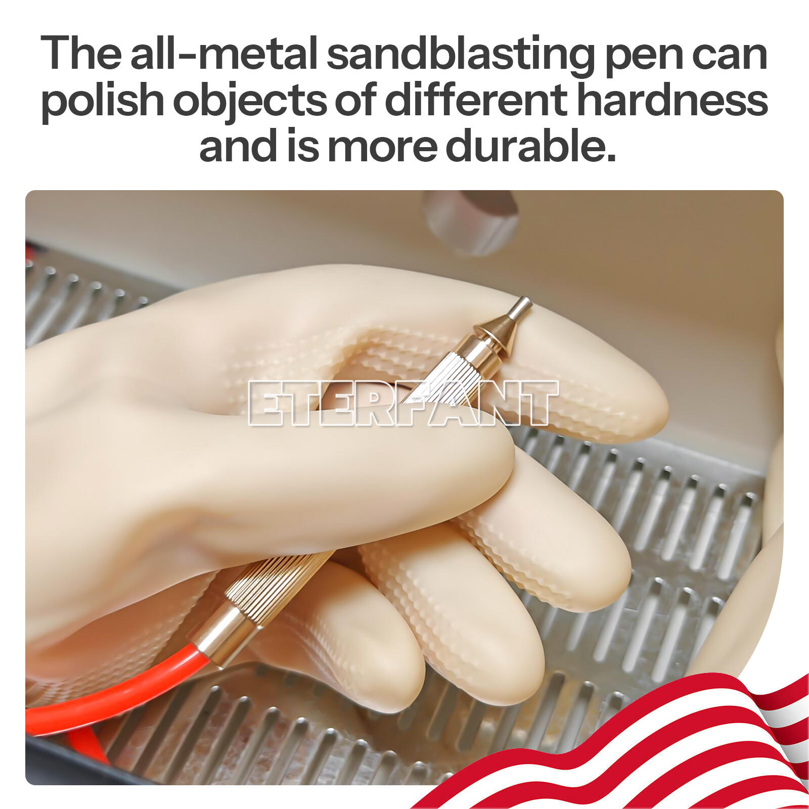 ETERFANT Twin-Pen Double Pen Sand Blaster Sandblaster with 2 Aluminum Tanks