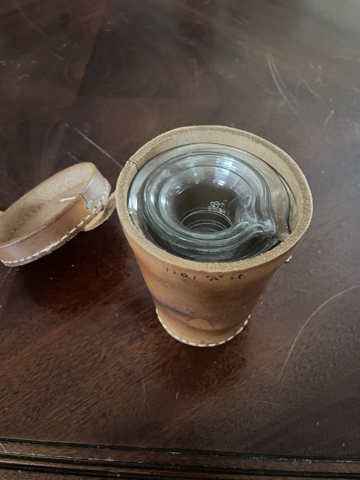 Vintage Laboratory Nesting Glass beakers Complete Set