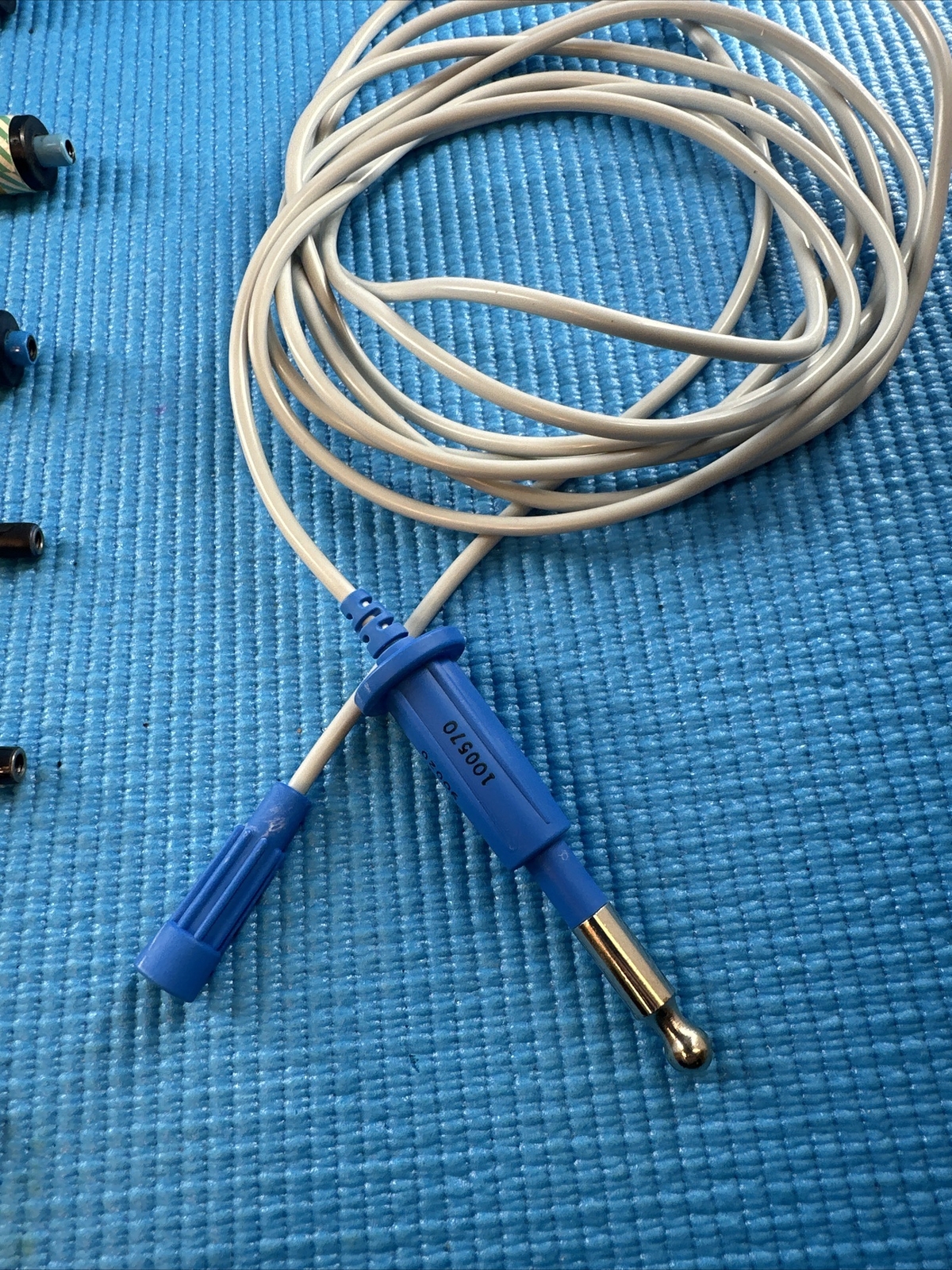 6 Bovie Bipolar Bayonet Forceps Straight, And Curved And 1 Cord