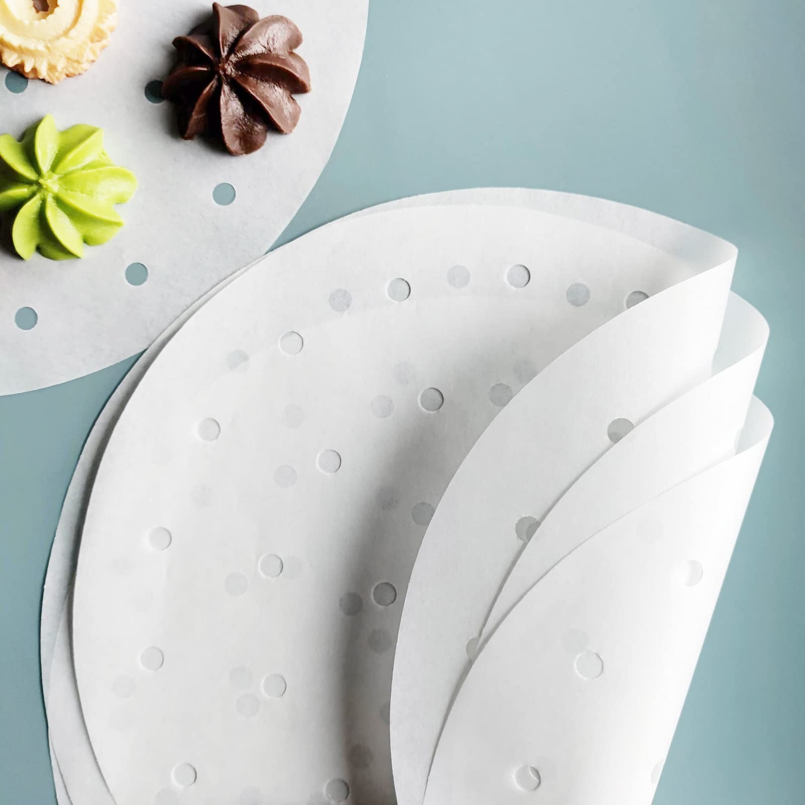 100 PCS Bamboo Steamer Liner, 10″ 10 inch x10 x 0.01 inch, [‘White’]