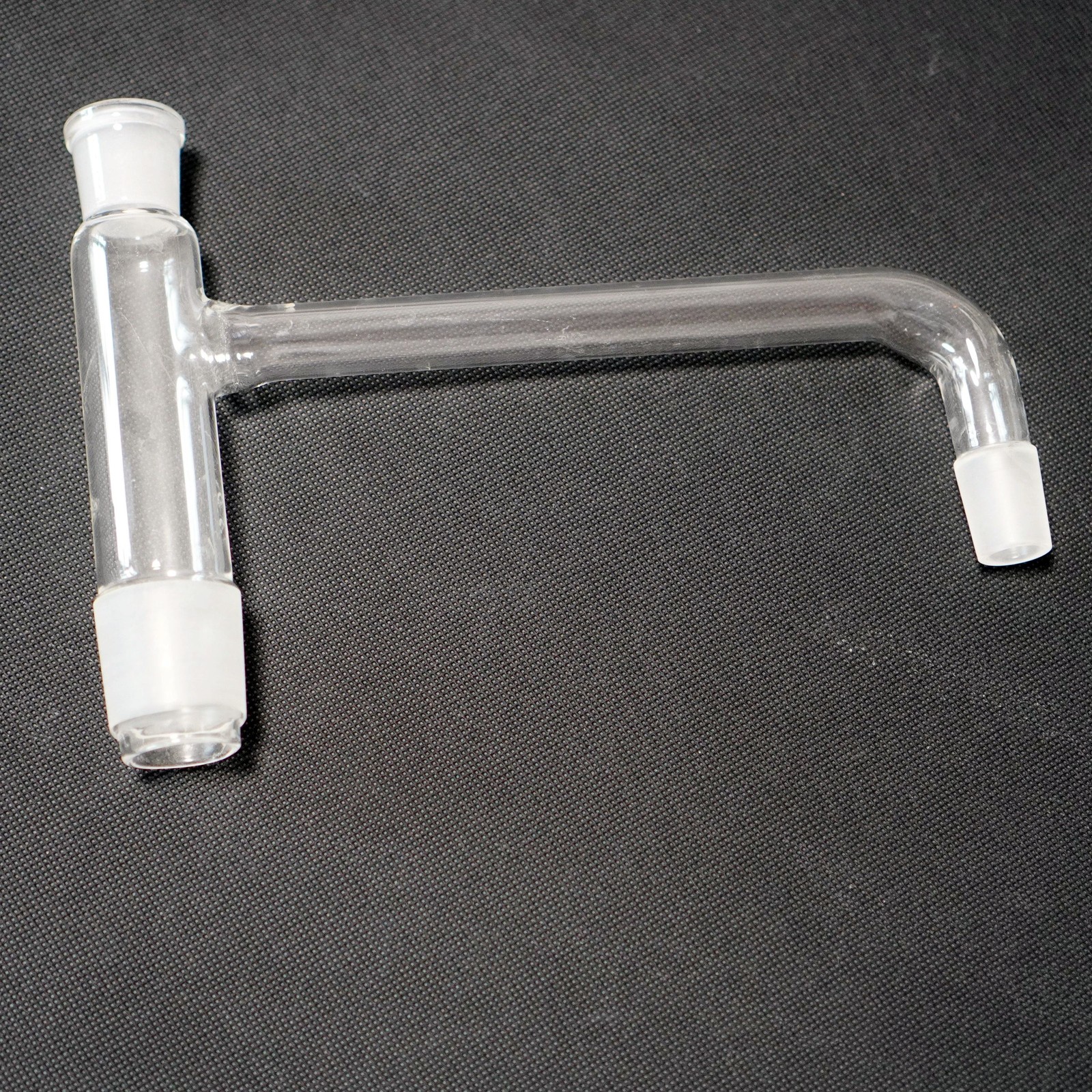 Laboratory glass 3-way connecting tube distillation head lab glassware supplier