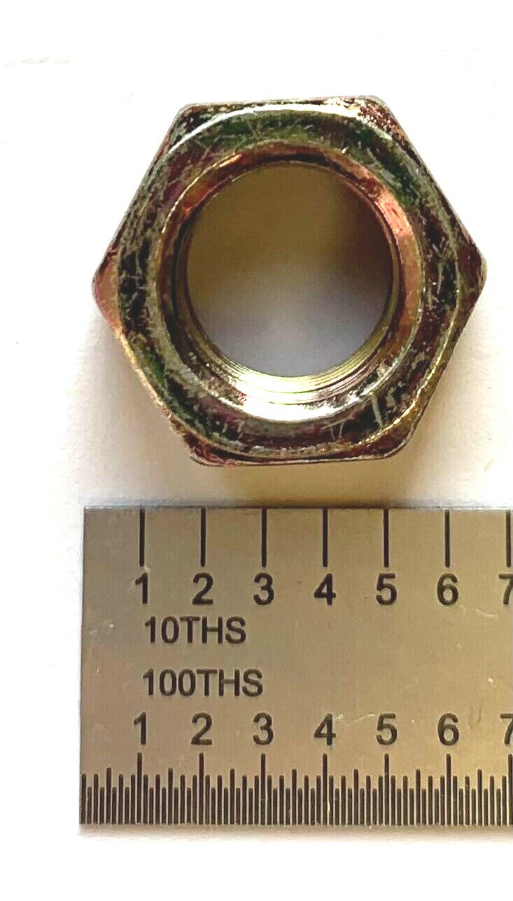 3/8-24 GRADE 8 HEX NUT – YELLOW ZINC PLATED — 3/8″ – 24 UNF- 50 PIECES PER PACK