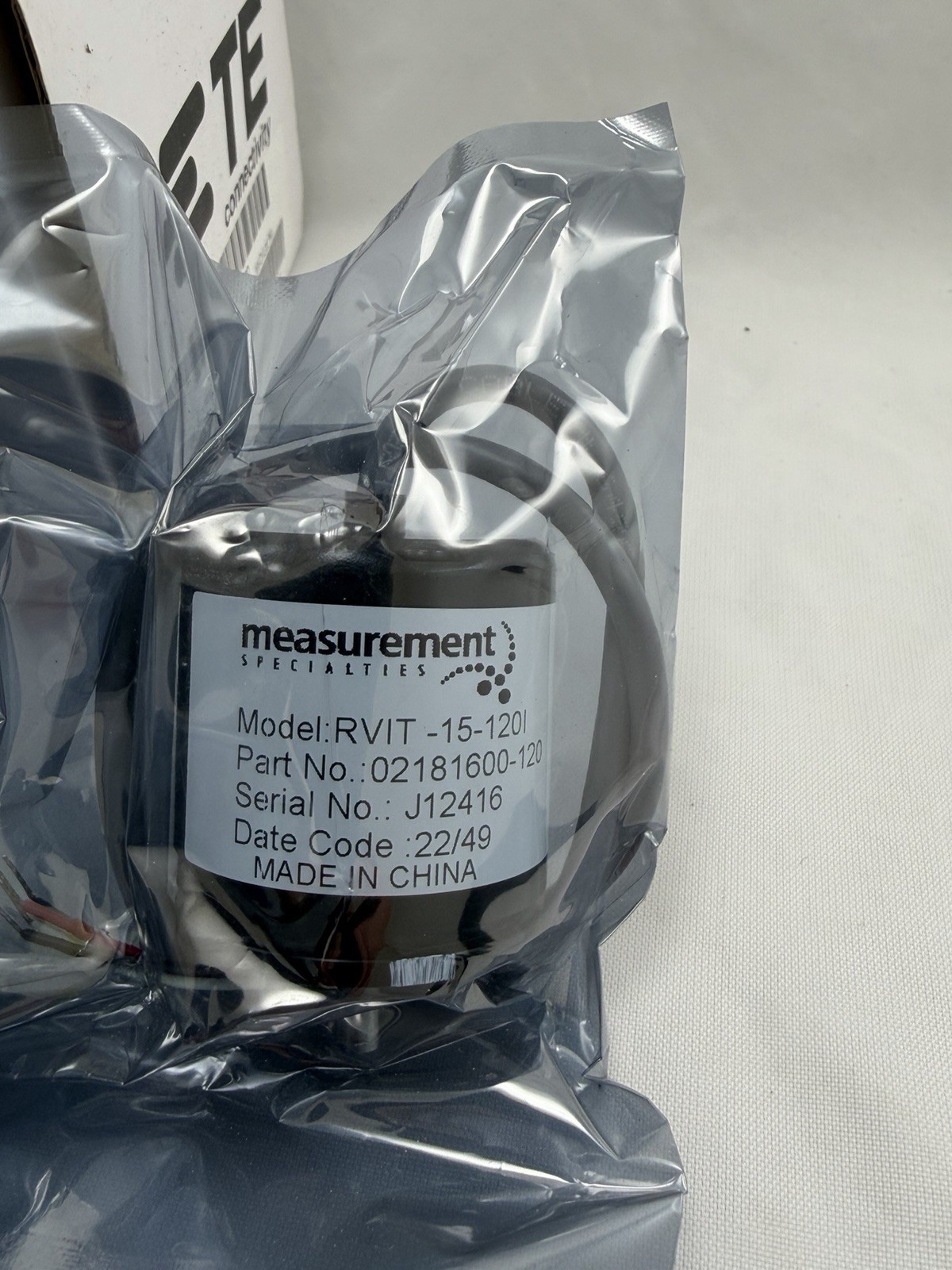 NEW Measurement Specialties RVIT-15-120I Rotary Position Sensor 02181600-120 NEW