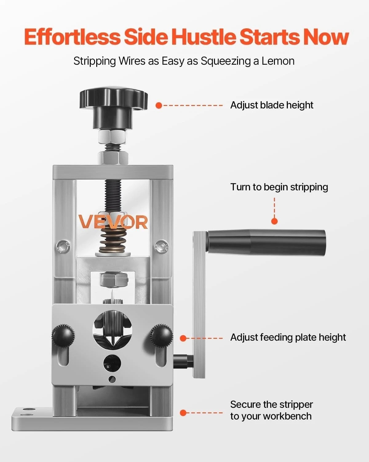 Efficient Wire Stripping Machine Copper Stripper 0.06-1