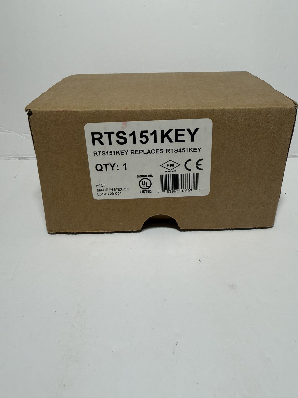 SYSTEM SENSOR RTS151KEY – BRAND NEW