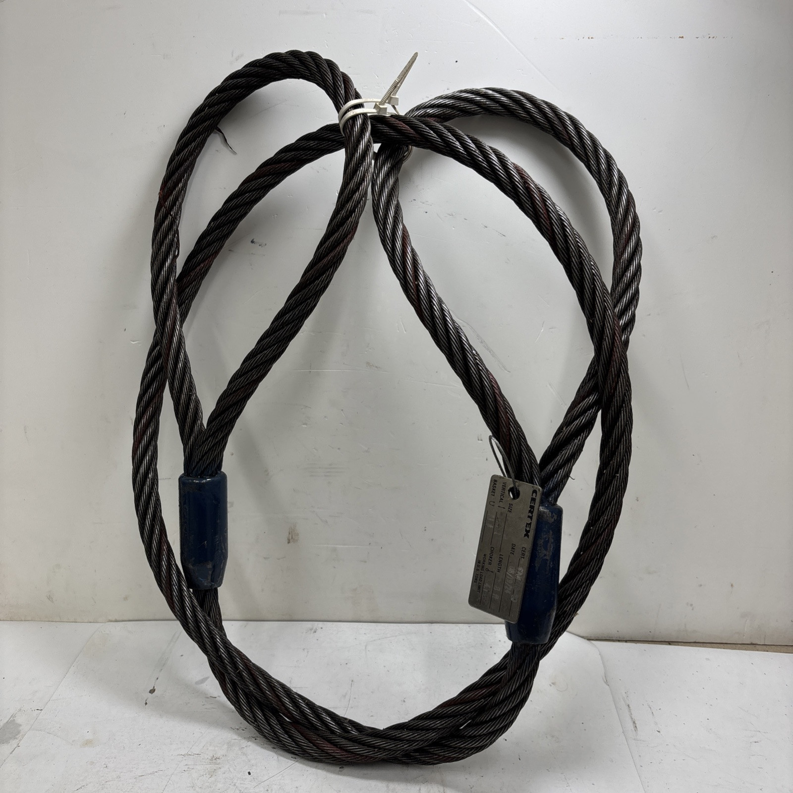 Certex LIFT-ALL Wire Rope Sling,8 ft L,11200 lb Load Cap.. 3/4” Rope