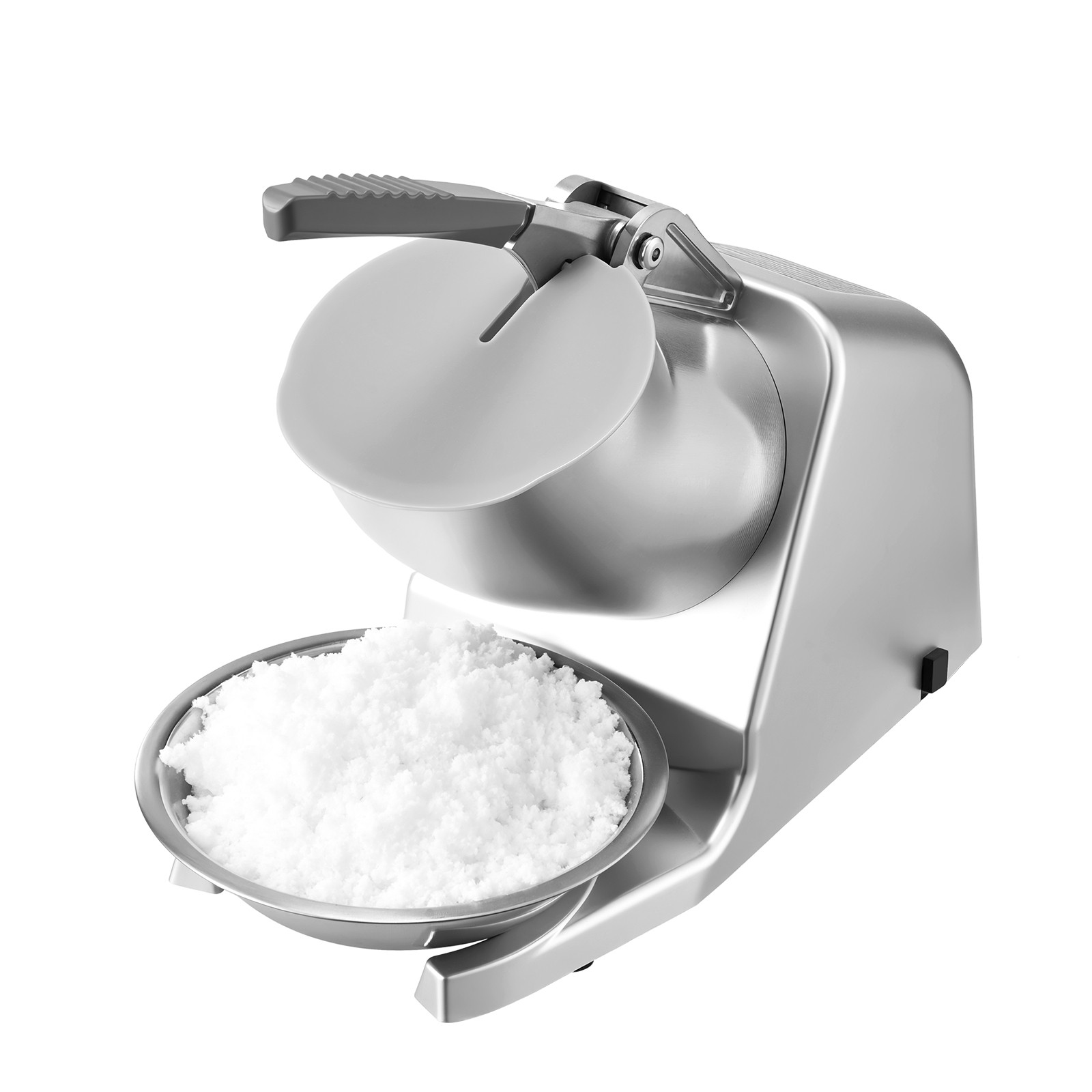 VEVOR Commercial Ice Crusher 143LBS/H Electric Snow Cone Maker Shaved Ice Silver