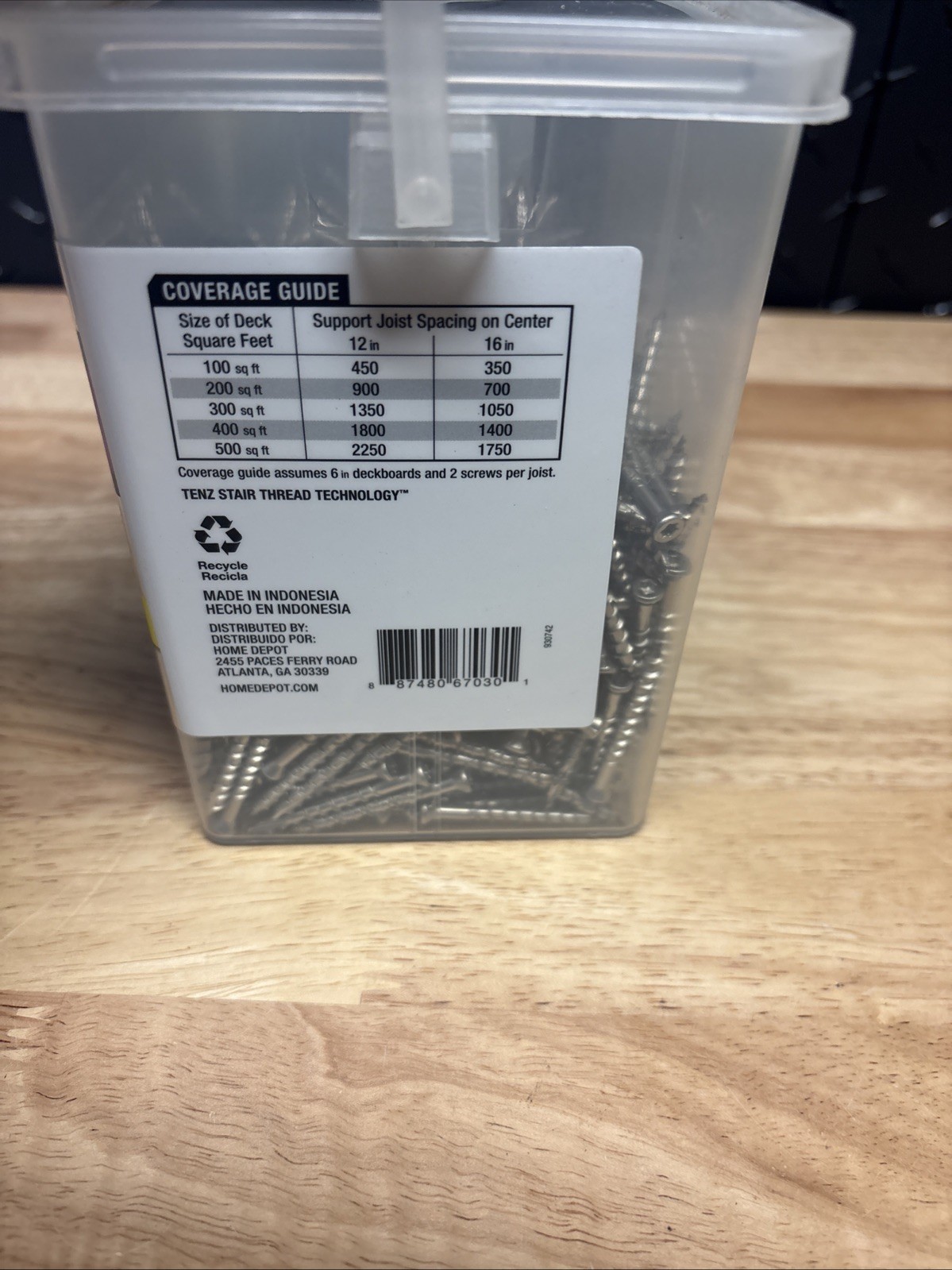 Deckmate 5 Lbs (900qty) 7 X 1-5/8” 316 Stainless Steel Trim Screws Flat,Star Drv