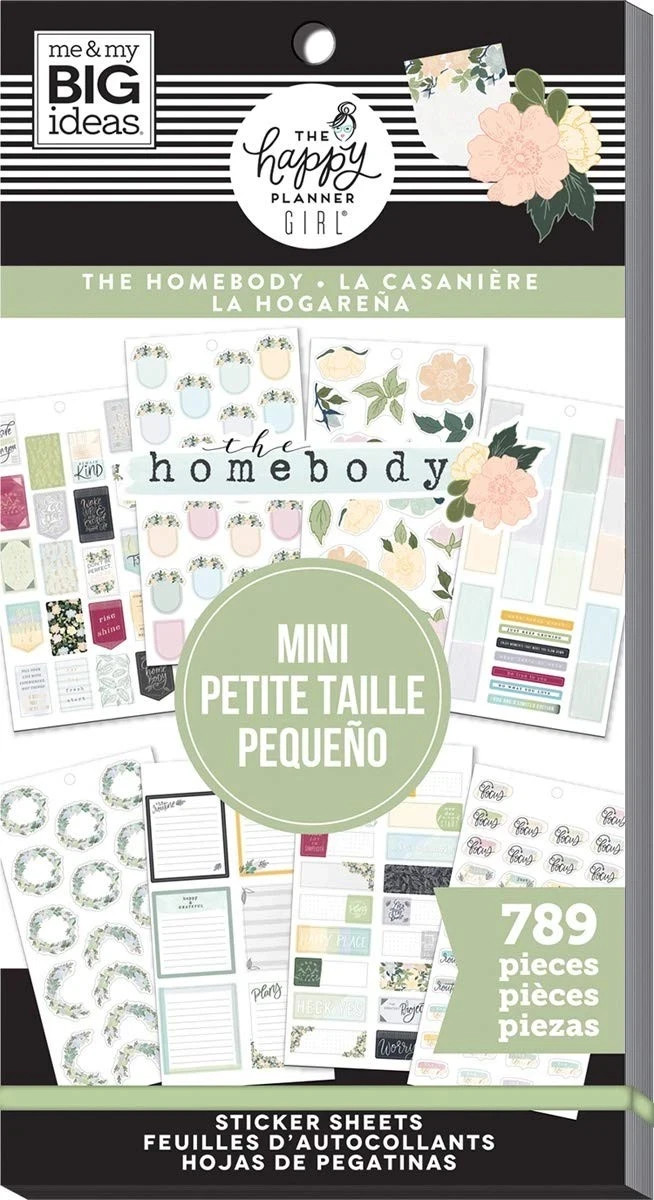 ME & MY BIG IDEAS Happy Planner STCKRS, Homebody, 789/Pkg new