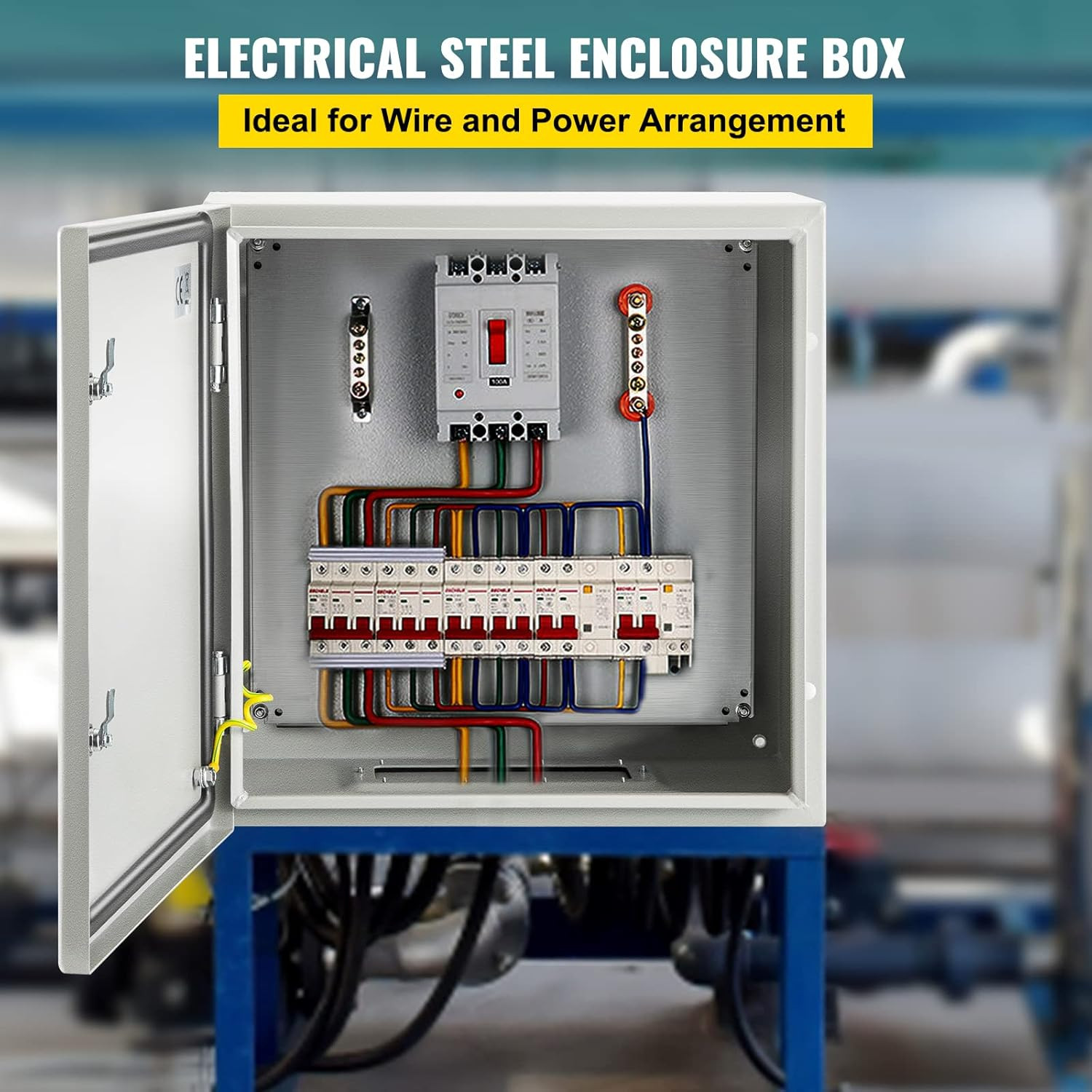 NEMA Steel Enclosure, 24 X 24 X 12» NEMA 4X Steel Electrical Box, IP66 Waterpro