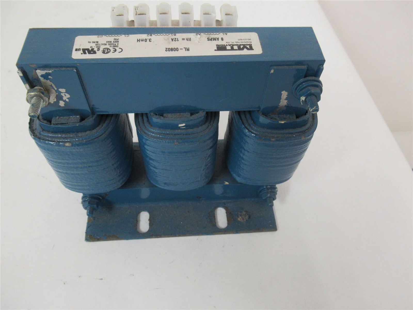 252876 Old-Stock; MTE RL-00802 Load Reactor 3mH 208 to 690VAC 8A