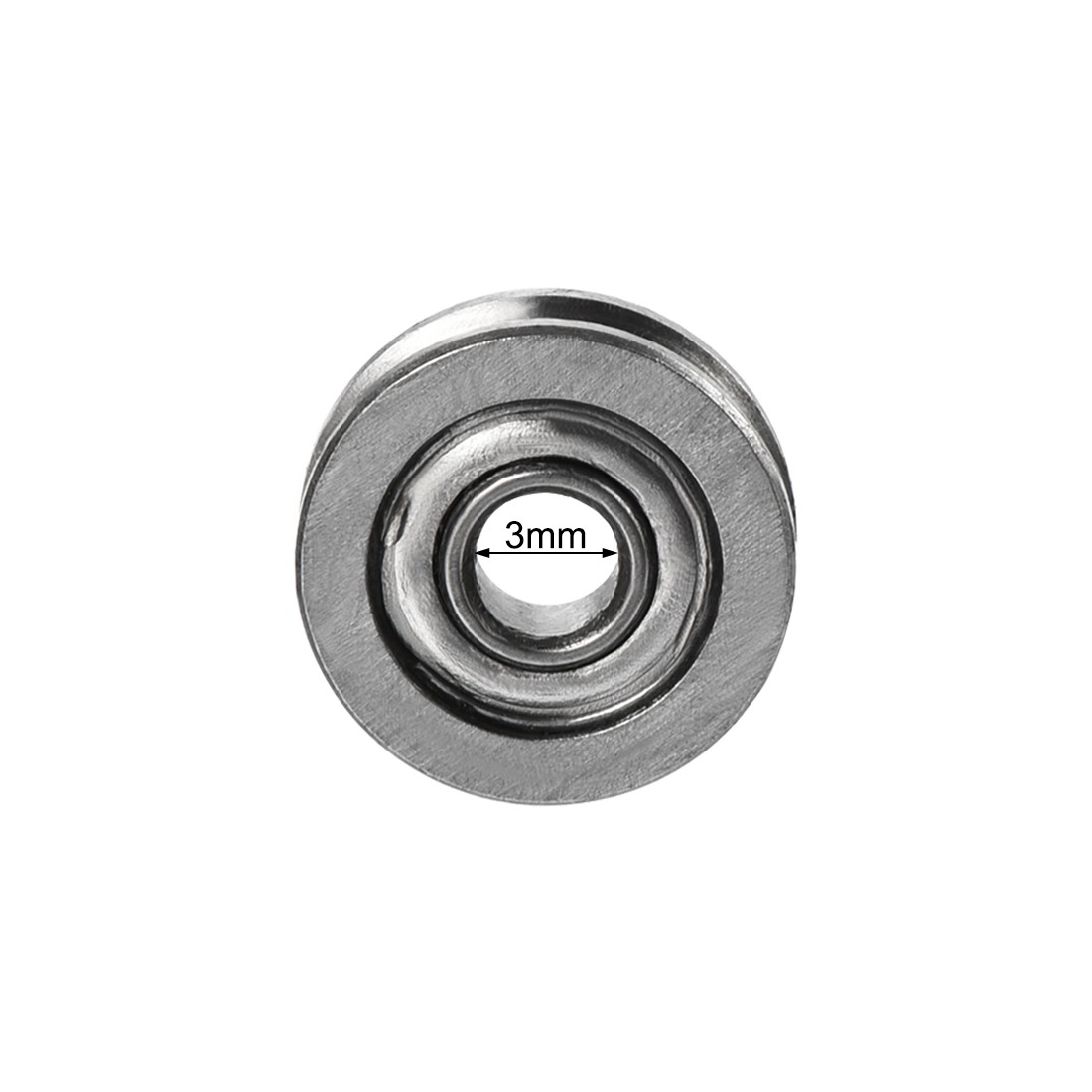 10pcs – U Groove Ball Track Guide Bearing 3x10x3mm Double Metal Shielded GCr15