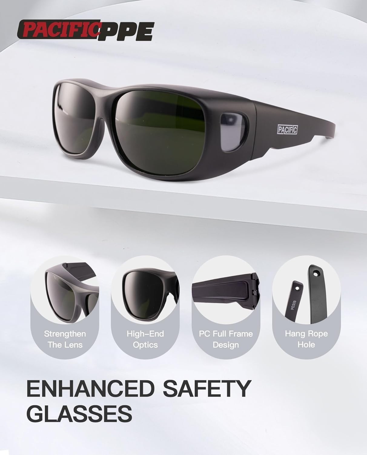 Comfortable Lightweight Welding Safety Glasses with IR Shade 5 for Everyday Use
