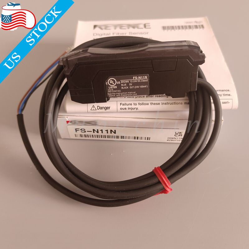 NEW Fiber Optic Digital Amplifier Sensor For KEYENCE FS-N11N FSN11N 12-24VDC