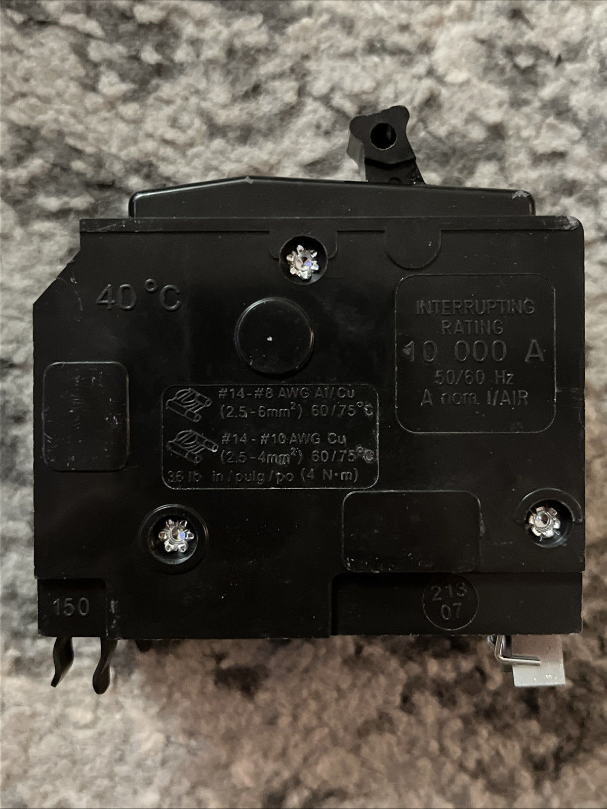 Lot Of 4 -15 Amp 2 Pole Circuit Breaker, 215CP, 120/240V, 10KA, Plug-in Mounting