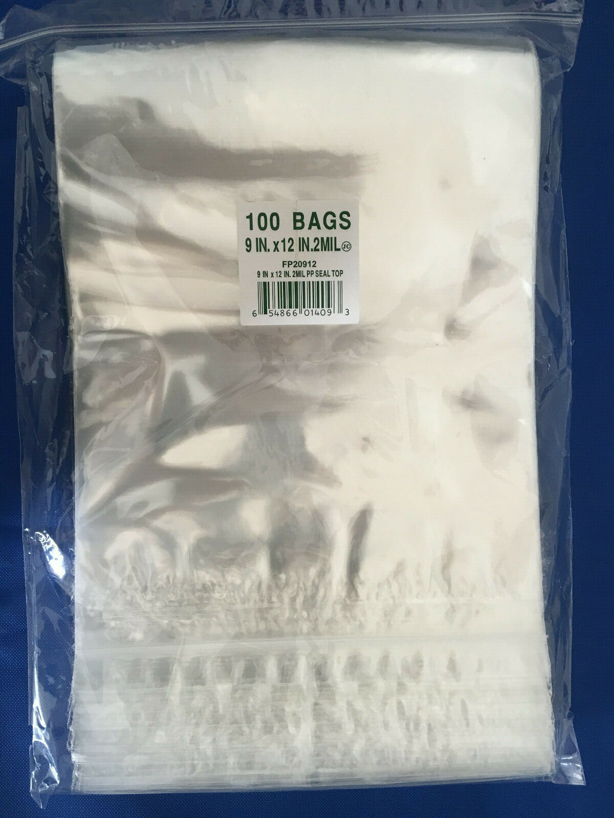 Elkay Plastics Cello Reclosable Polypropylene Ziplock Top Hang Hole Bags 2Mil