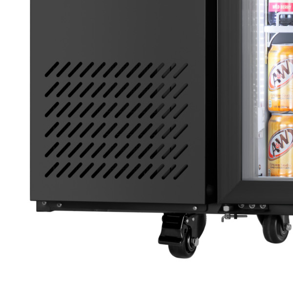 Yeego 19.6 Cu.Ft Commercial Back Bar Cooler with 3 Glass Door for Beverages New
