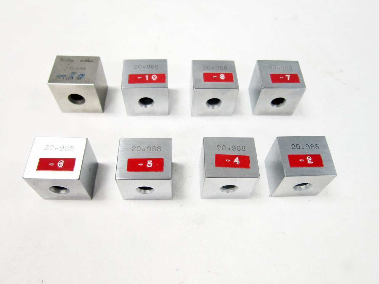 8x 20.988MM GAGE BLOCK 20.988 MILLIMETERS GAUGE MILLIMETER