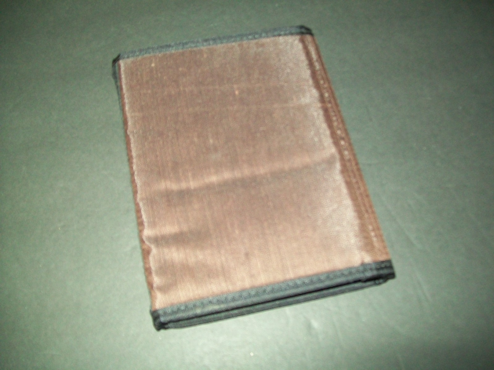 Vintage Brown Nylon Planner 6 Ring Organizer With Pockets 5.75in x 7.5in