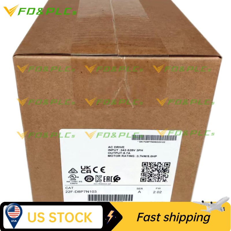 New AB 22F-D8P7N103 PowerFlex 4M 3.7KW 5HP AC Drive AB 22FD8P7N103