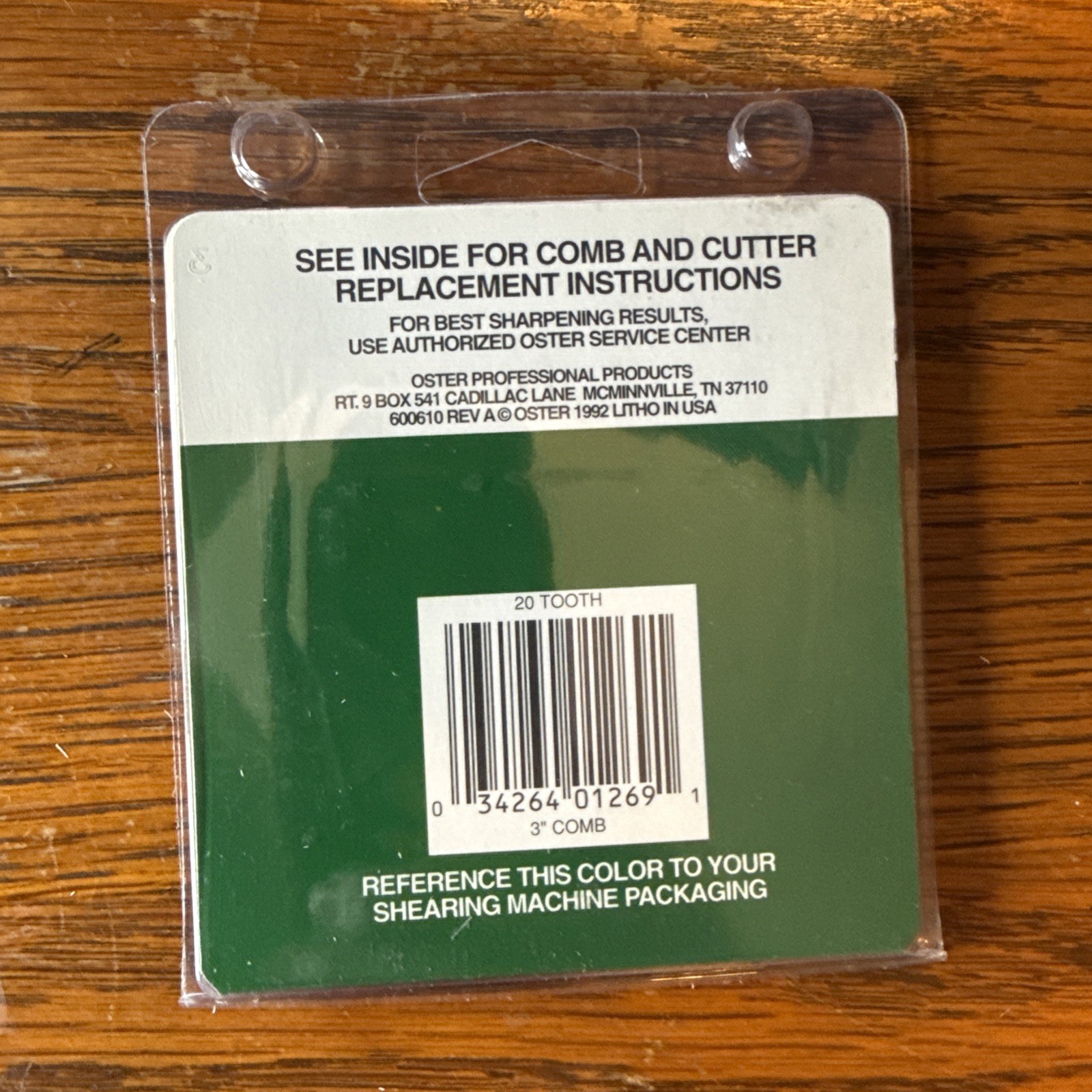 OSTER Goat Comb 20T Hair Clipper Shear Blade P-7112