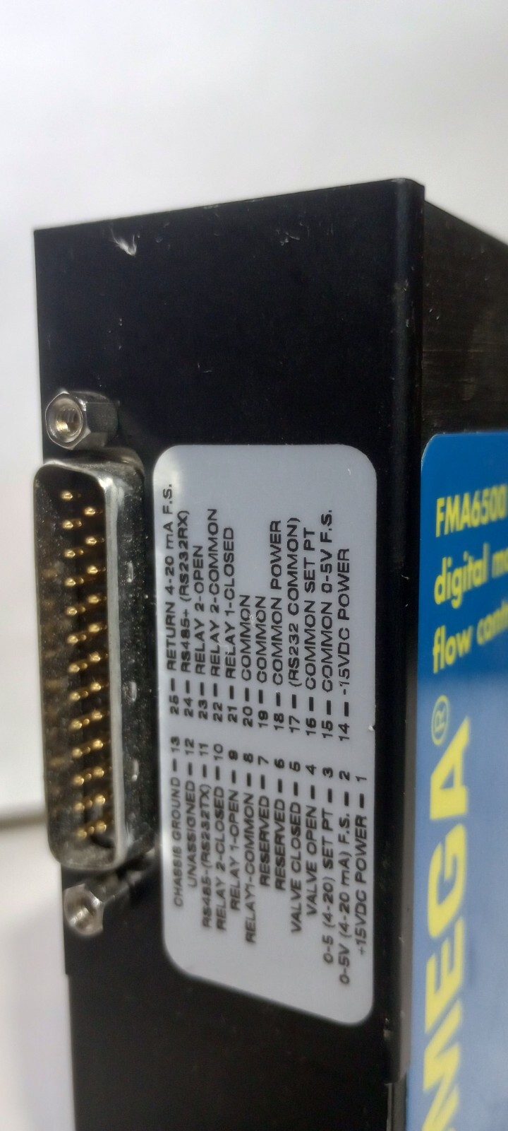 Mint Condition OMEGA FMA6518ST Digital Mass Flow Controller N2 0-5L/min