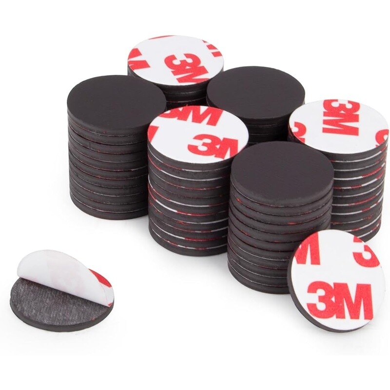 Round Adhesive Magnets 30pcs Strong Hold Refrigerator Craft DIY Project New
