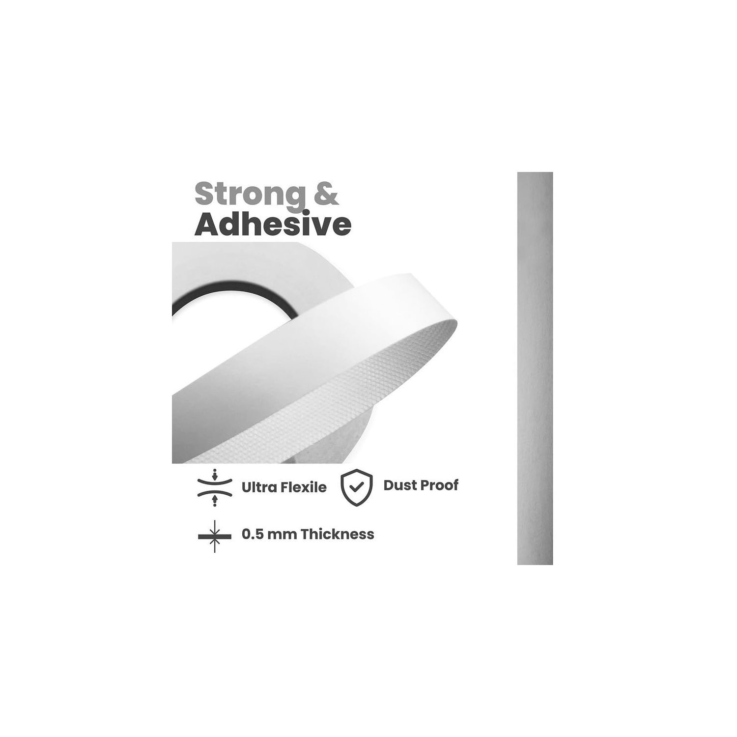 Durable White Melamine Edge Banding Roll 7/8 Inch X 250 Ft for DIY Projects