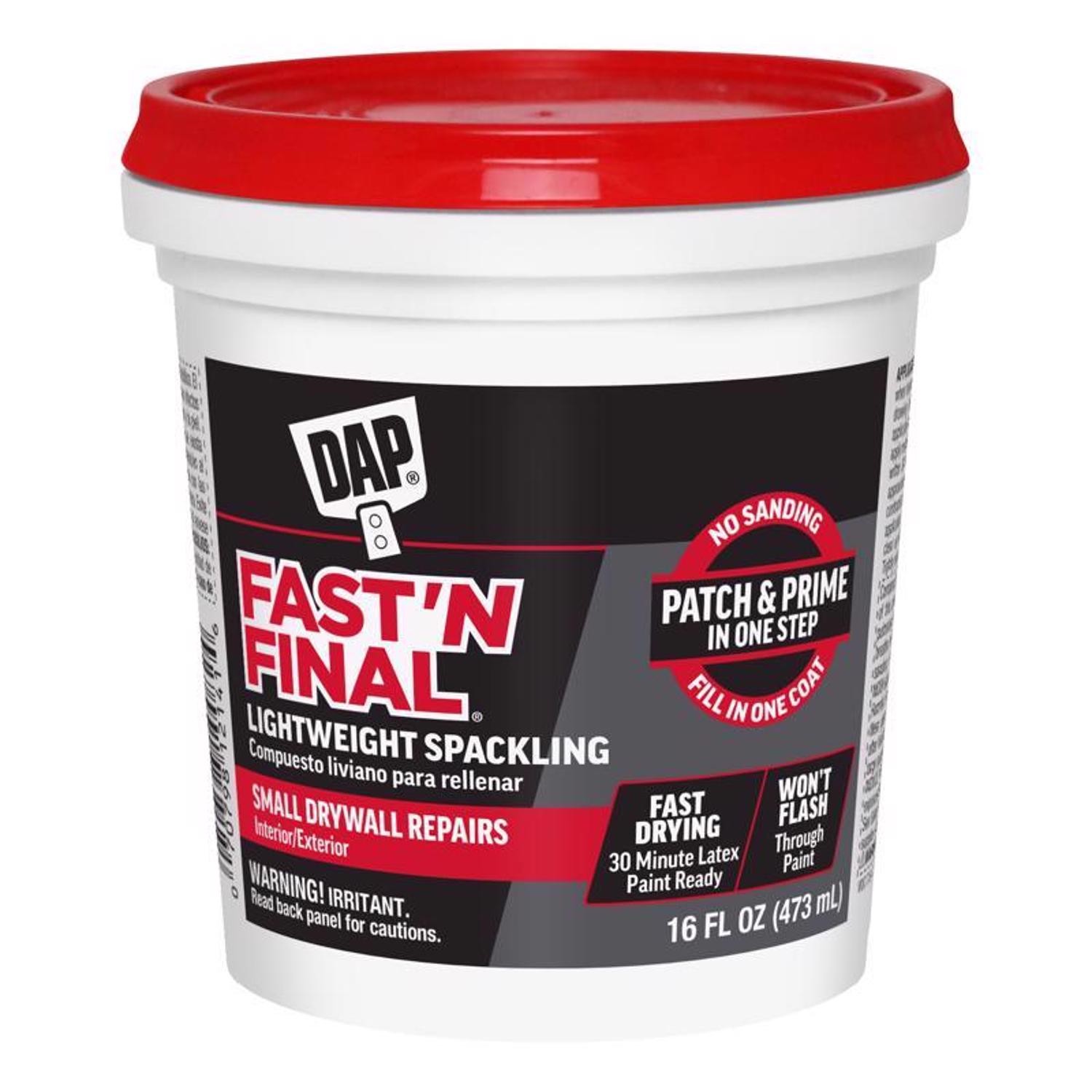 DAP 12141 Fast’N Lightweight Superior Formula Light 16 oz. (Pack of 12)